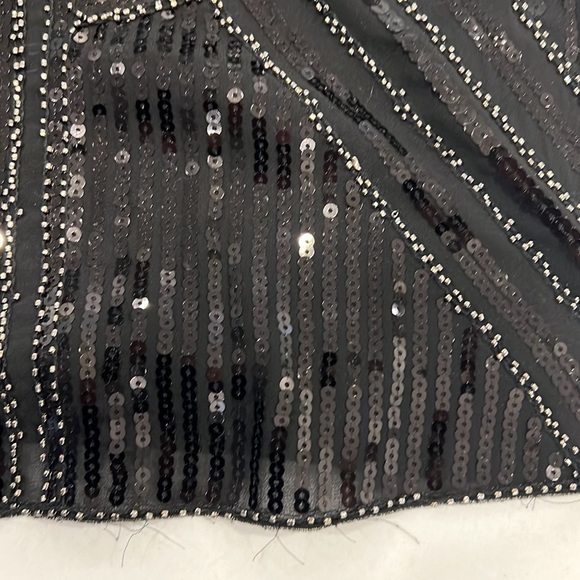 Black Sequin Halter Dress “Gatsby Style” - Picture 4 of 8